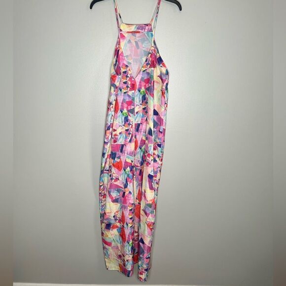 Nasty Gal Crystal Matrix Abstract Print Maxi Dress - Picture 4 of 5